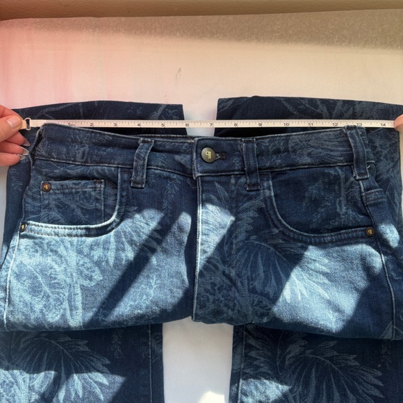 Anthropologie Pilcro The Icon High-Rise Flare Jeans Floral stretch denim 27 - Picture 10 of 12